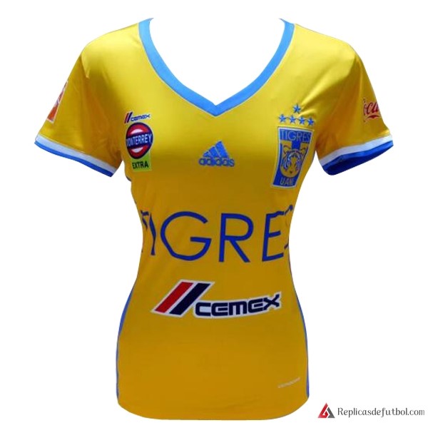Camiseta Tigres UANL Mujer Primera equipación 2017-2018